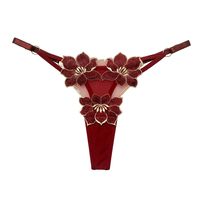 Solid Color Low Waist Thong Panties Sexy Lingerie sku image 6