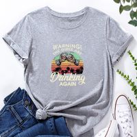 Women's T Shirt Short Sleeve T-shirts Printing Casual Letter main image 8