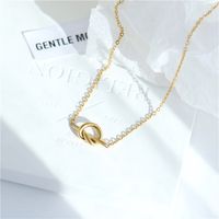 Simple Style Knot Alloy Plating No Inlaid Necklace main image 1