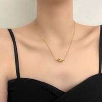 Simple Style Knot Alloy Plating No Inlaid Necklace main image 2