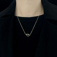 Simple Style Knot Alloy Plating No Inlaid Necklace sku image 2