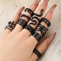 Snake Spider Alloy Paint No Inlaid Rings sku image 1