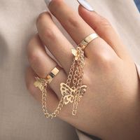 Fashion Butterfly Alloy Plating No Inlaid Rings main image 1
