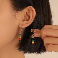 Bohemian Colorful Beaded Beaded Handmade Earrings Necklace Jewelry Set main image 5