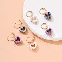 Women's Fashion Simple Style Heart Shape Metal Earrings Earrings main image 3
