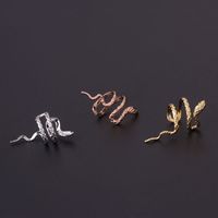 Ear Cartilage Rings & Studs Fashion Snake Copper Plating Artificial Gemstones main image 5