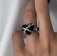 Retro Cool Style Heart Alloy Plating Women's Rings main image 1
