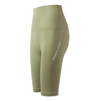 Fitness Solid Color Chemical Fiber Blend Nylon Capri Shorts Yoga Clothes sku image 5