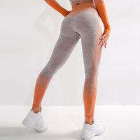 Fitness Gradient Color Chemical Fiber Blend Nylon Active Bottoms Jogger Pants sku image 8