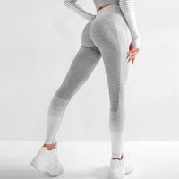 Fitness Gradient Color Chemical Fiber Blend Nylon Active Bottoms Jogger Pants sku image 3