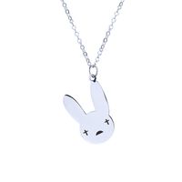 Women's Fashion Rabbit Letter Stainless Steel Necklace Plating Titanium Steel Necklaces main image 3