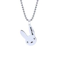 Women's Fashion Rabbit Letter Stainless Steel Necklace Plating Titanium Steel Necklaces sku image 3