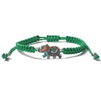Ethnic Style Elephant Alloy Drawstring Braid Women's Bracelets sku image 4