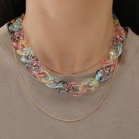 Women's Fashion Geometric Synthetic Resin Necklace Chain Necklaces main image 4