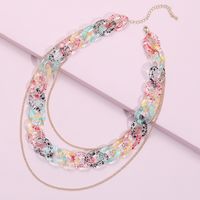 Women's Fashion Geometric Synthetic Resin Necklace Chain Necklaces sku image 1