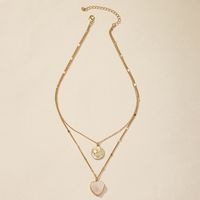 Vintage Style Sun Alloy Plating Artificial Crystal Necklace main image 1