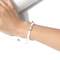 Mode Papillon Alliage Cordon Incruster Zircon Bracelets main image 3