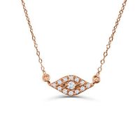European And American Devil's Eye Necklace Fashion Trend Zircon Eye Pendant Clavicle Chain sku image 3