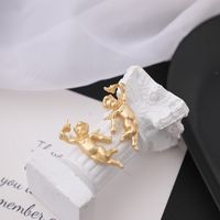 Women's Fashion Human Angel Alloy Ear Studs Earrings main image 2