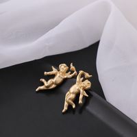 Women's Fashion Human Angel Alloy Ear Studs Earrings main image 1