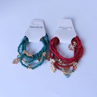 Casual Devil's Eye Anchor Butterfly Beaded Alloy Layered Plating No Inlaid Bracelets 1 Piece main image 1