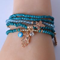 Casual Devil's Eye Anchor Butterfly Beaded Alloy Layered Plating No Inlaid Bracelets 1 Piece main image 3