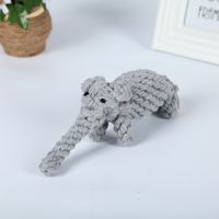 Cute Woven Animal Cotton Rope Molar Cat And Dog Toys sku image 29