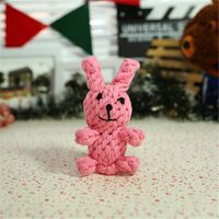 Cute Woven Animal Cotton Rope Molar Cat And Dog Toys sku image 19