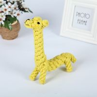 Cute Woven Animal Cotton Rope Molar Cat And Dog Toys sku image 28