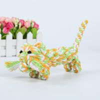 Cute Woven Animal Cotton Rope Molar Cat And Dog Toys sku image 35