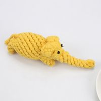 Cute Woven Animal Cotton Rope Molar Cat And Dog Toys sku image 30