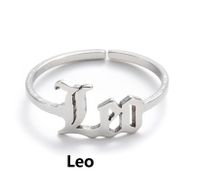 Women's Fashion Constellation Stainless Steel No Inlaid Stainless Steel Rings sku image 23