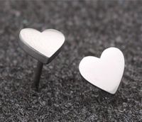 Women's Fashion Heart Stainless Steel No Inlaid Ear Studs Stainless Steel Earrings main image 5