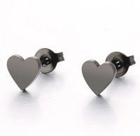Women's Fashion Heart Stainless Steel No Inlaid Ear Studs Stainless Steel Earrings main image 4