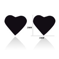 Simple Style Heart Shape Stainless Steel Plating Earrings main image 5