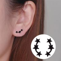 Women's Simple Style Korean Style Star Stainless Steel No Inlaid Ear Studs Stainless Steel Earrings main image 5