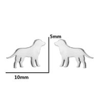 Simple Style Animal Stainless Steel Hollow Out Ear Studs 1 Pair sku image 5