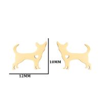 1 Pair Cute Animal Titanium Steel Plating Ear Studs sku image 10