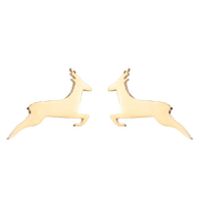 Simple Style Animal Stainless Steel Hollow Out Ear Studs 1 Pair sku image 34