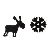 Women's Simple Style Animal Snowflake Stainless Steel No Inlaid Ear Studs Stainless Steel Earrings sku image 25