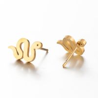 Women's Simple Style Animal Stainless Steel No Inlaid Ear Studs Stainless Steel Earrings main image 4