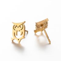 Women's Simple Style Animal Stainless Steel No Inlaid Ear Studs Stainless Steel Earrings main image 3