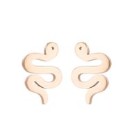 Women's Simple Style Animal Stainless Steel No Inlaid Ear Studs Stainless Steel Earrings sku image 23