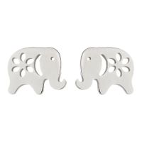 Women's Simple Style Animal Stainless Steel No Inlaid Ear Studs Stainless Steel Earrings sku image 8