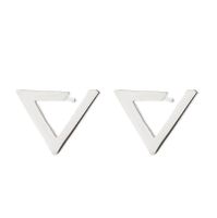 Women's Simple Style Geometric Stainless Steel No Inlaid Ear Studs Stainless Steel Earrings sku image 5