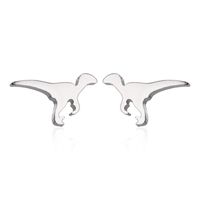 Simple Style Dinosaur Stainless Steel Plating Ear Studs 1 Pair sku image 1