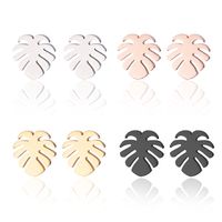 Women's Simple Style Geometric Snowflake Stainless Steel No Inlaid Ear Studs Stainless Steel Earrings main image 3