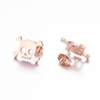 Women's Simple Style Geometric Snowflake Stainless Steel No Inlaid Ear Studs Stainless Steel Earrings main image 2
