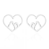 Women's Simple Style Geometric Snowflake Stainless Steel No Inlaid Ear Studs Stainless Steel Earrings sku image 6