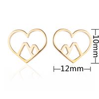 Women's Simple Style Geometric Snowflake Stainless Steel No Inlaid Ear Studs Stainless Steel Earrings sku image 24